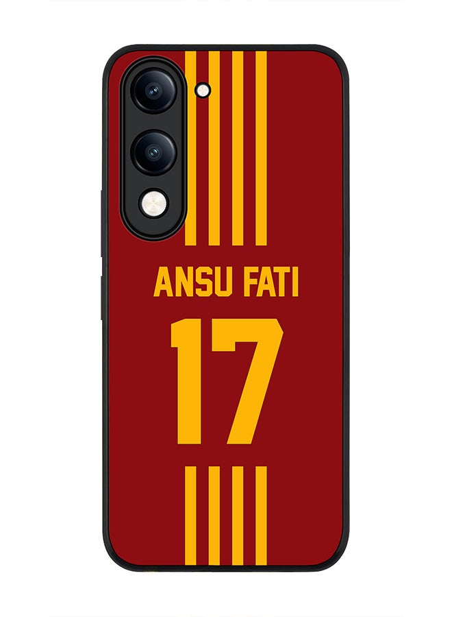 For vivo Y29s 5G / Y19s 5G Case,Slim fit Camera Protection, Shockproof Thin Phone cover  - Football - Spain ,  Ansu Fati